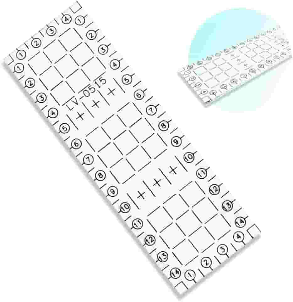 Régua 05X15cm Acrílico Para Artesanato Patchwork Scrapbook