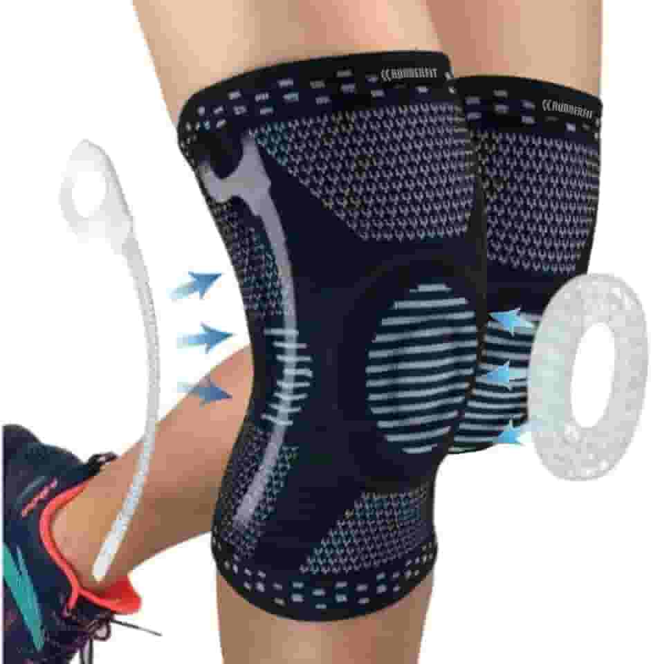 Joelheira de Compressão Profissional Snake para Academia Crossfit Musculação Corrida Bike Volei Basquete - Para proteção e recuperação do joelho (M)