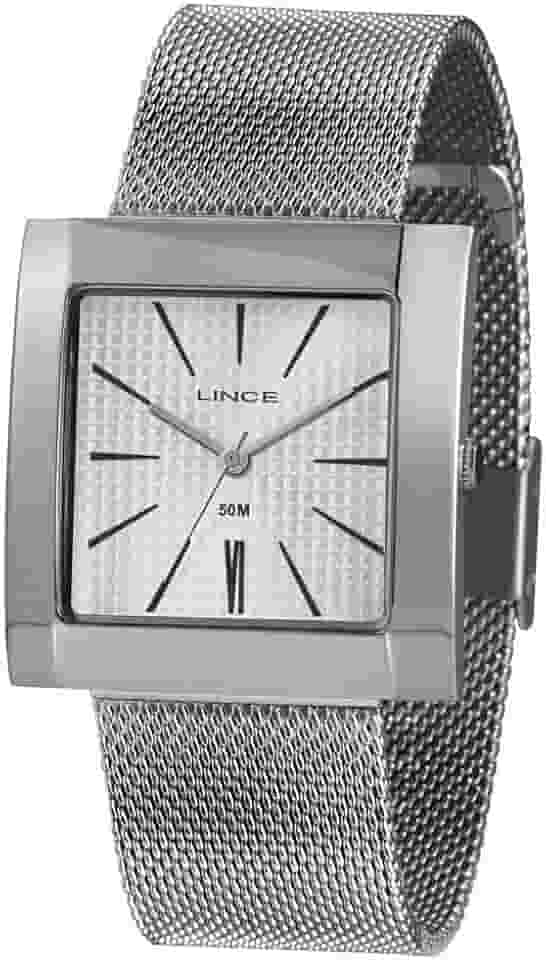 Relógio Lince Feminino Ref: Lqm4654l B1sx Retangular Prateado