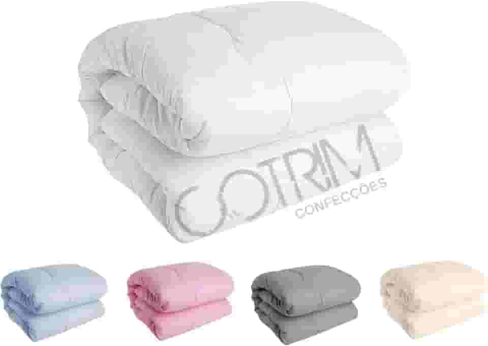 Edredom CASAL Algodao 200 FIOS Avulso Dupla face (BRANCO, CASAL (ALGODÃO))