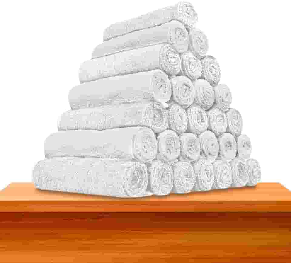 Kit 10 - Toalhas De Rosto Para Salão - Profiline (10 Brancas)