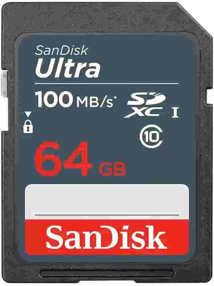 CARTAO DE MEMORIA PARA CAMERA SANDISK ULTRA 64GB SDSDUNR-064G-GN3IN