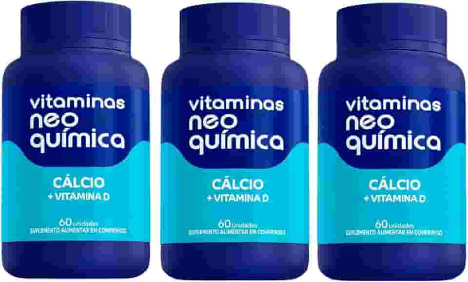 Kit 3 Cálcio + Vitamina D 60 Cápsulas - Neo Química