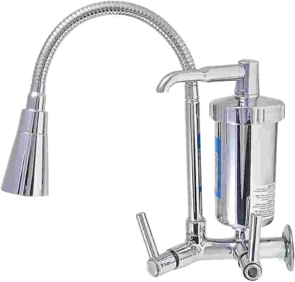 Torneira Gourmet de Cozinha com Filtro Inox Flexível Multidirecional e Arejador Dupla Função Certificado Inmetro