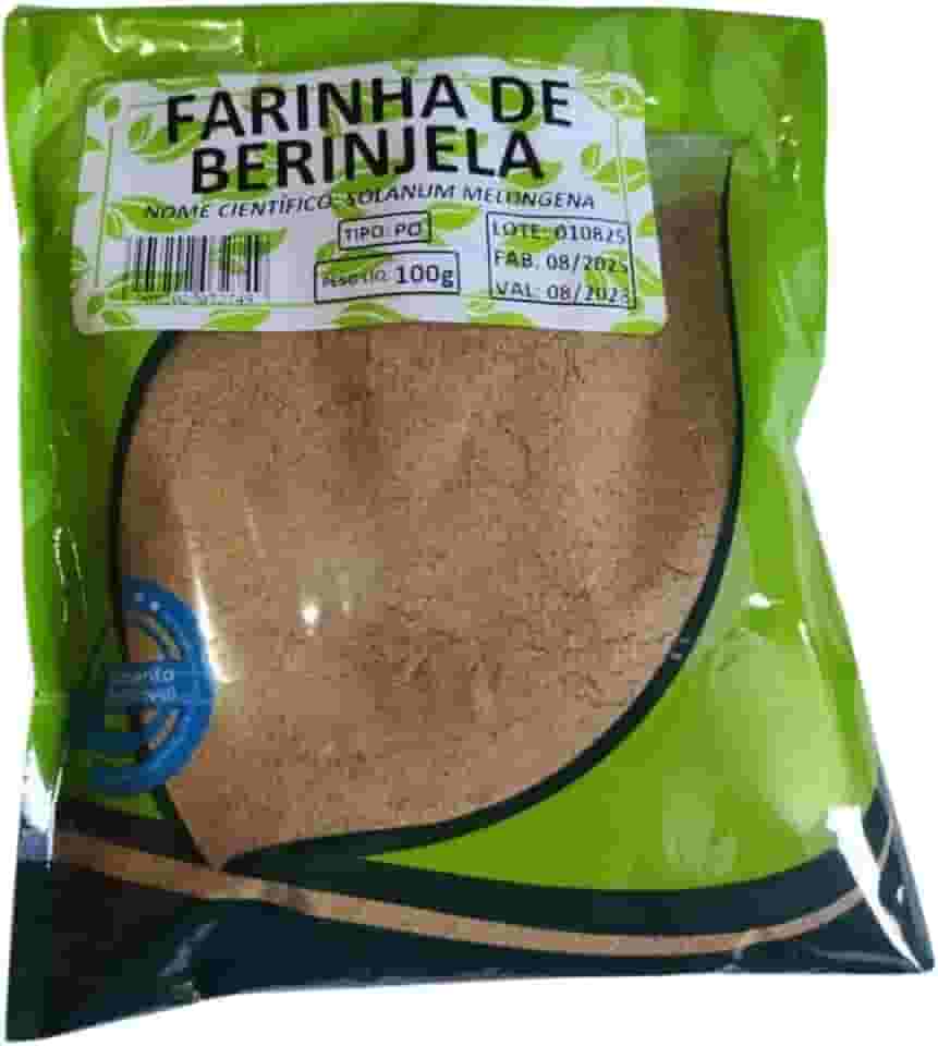 Farinha de Berinjela 100g | Natural e Saudável | Fonte de Fibras e Nutrientes