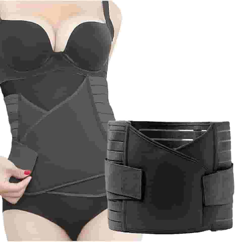 Cinta Modeladora Pós Parto Pós Cirúrgico Ortopédica Corretor de Postura Preta (Preto) - Melhore sua aparência e postura - Grupo Ac Multi