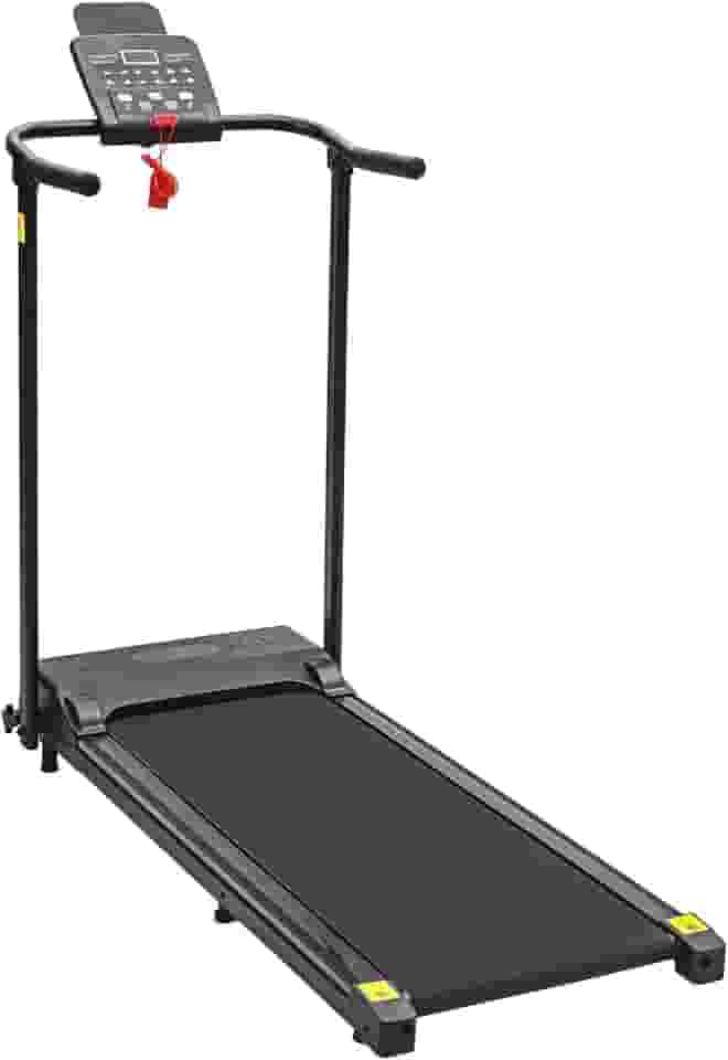 Esteira Elétrica Preta Dobrável Mile Fitness 110V Compacta e Silenciosa