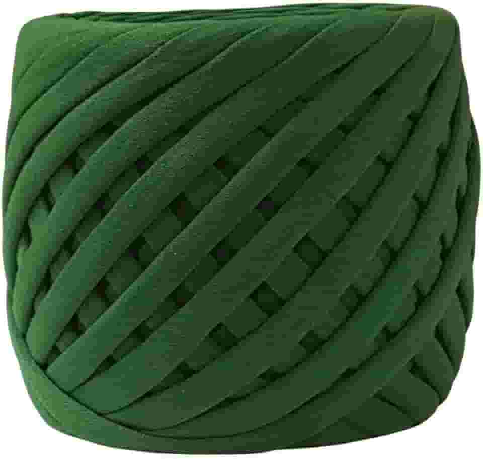 Fio de Malha Dalia Premium 500g – Espessura 33mm, Anti-Pilling, para Crochê, Tricô e Bolsas Artesanais (7002-Verde Bandeira)