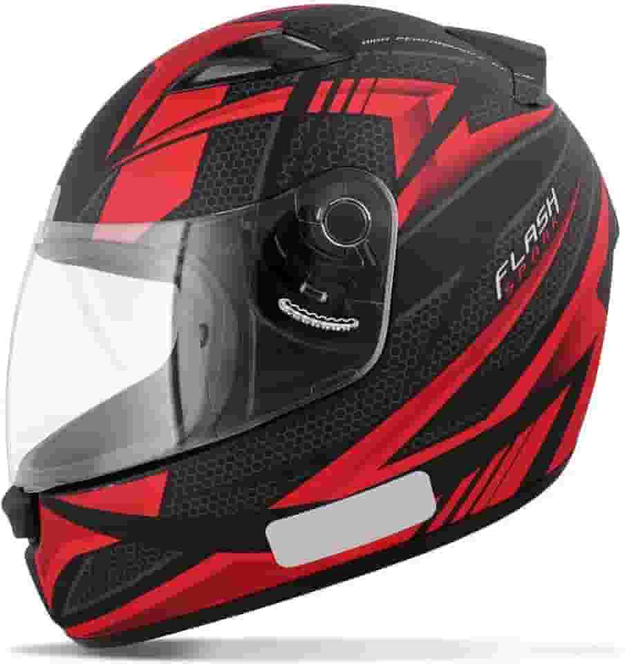 Capacete Ebf New Spark Flash 58/Preto Fosco/Vermelho