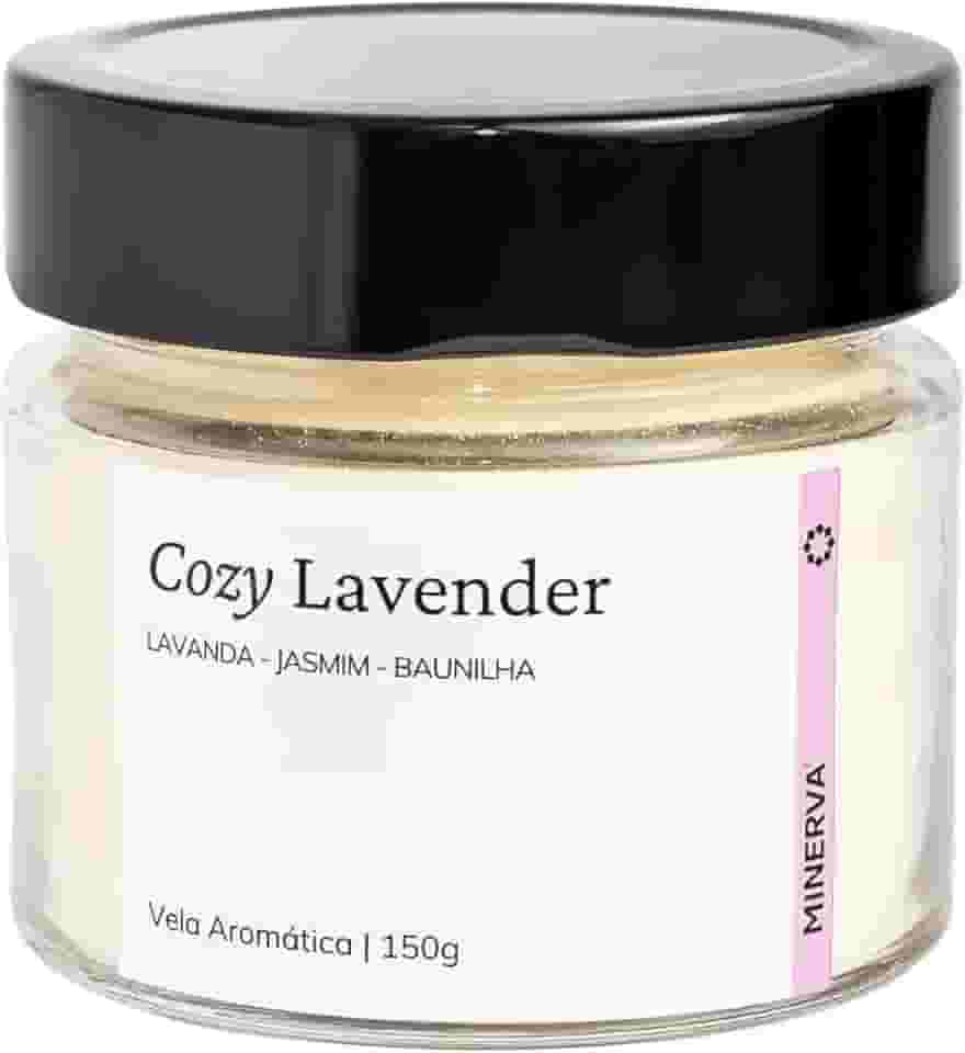 Vela Aromatica Artesanal Perfumada - 150g - Minerva Candles (Cozy Lavender)