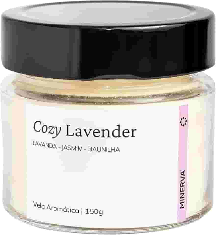 Vela Aromatica Artesanal Perfumada - 150g - Minerva Candles (Cozy Lavender)