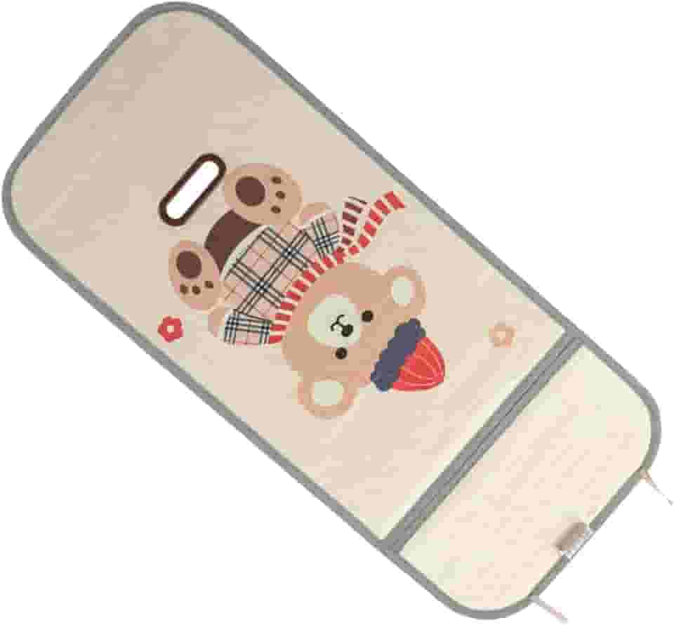 Generic Almofada Refrigeradora para Carrinho de bebê, Elegante, Respirável, Assento para Carrinhos, Bambu, Seda Gelada (Urso)