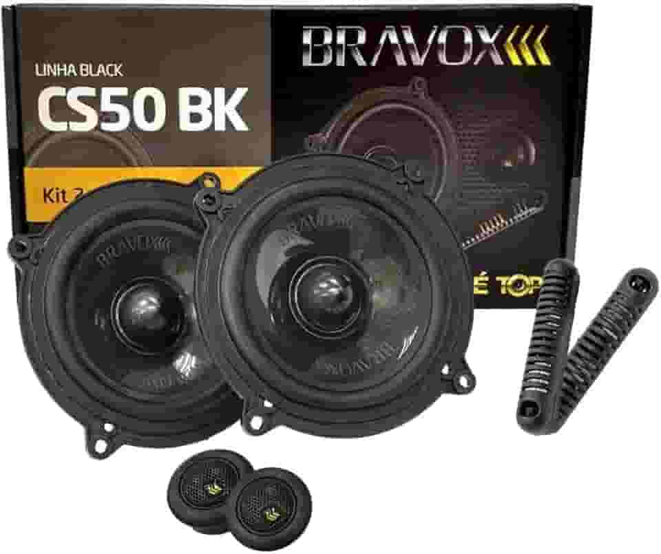 Kit 2 Vias, Bravox, Cs50 Bk, Car Audio Or Theater