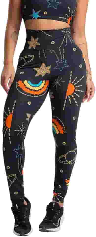 Calça Legging MVB Modas Cintura Alta Feminina