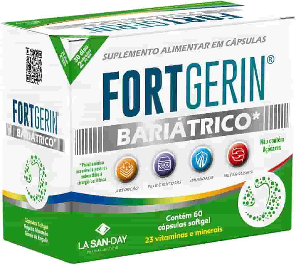 Fortgerin Bariátrico (60 Cápsulas) - Contém 23 vitaminas e minerais essenciais