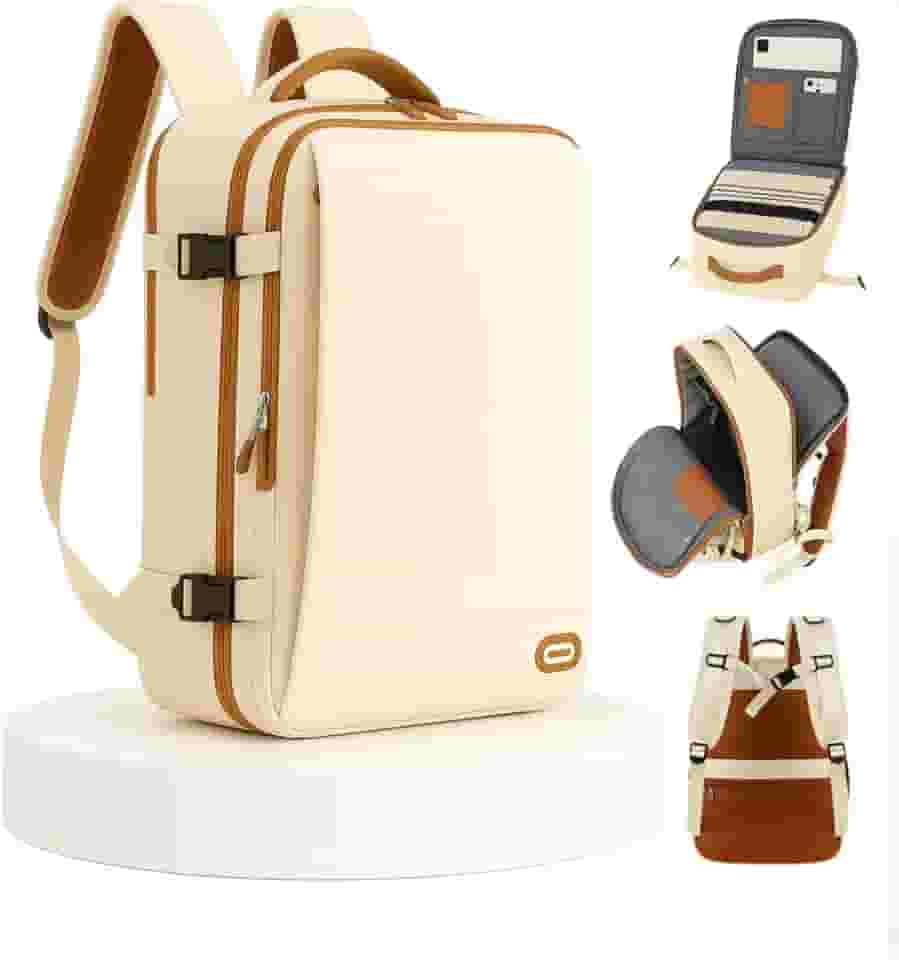 Mochila de Viagem Masculina Feminina Reforçada Executiva Grande Mochila para Notebook Trabalho, Viagem, Faculdade e Escola - Antifurto, Saídas USB e Fone, Alça de Aço, Impermeável + Capa para Tênis