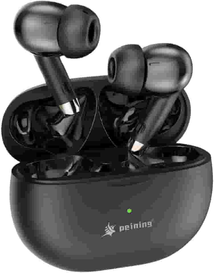 Fone de Ouvido Bluetooth 5.4 Sem Fio TWS – Microfone Embutido, Cancelamento de Ruído, Bateria Longa, IPX4 à Prova D’Água, Design Esportivo Ergonômico, Compatível com iPhone e Android (Preto)