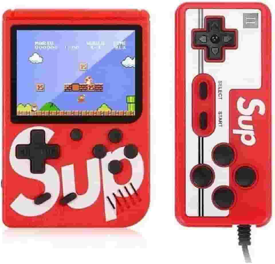 Console Portátil Retrô Sup – 400 Jogos Clássicos Anos 80 e 90 + Controle 2 Jogadores Box Game - TYDA