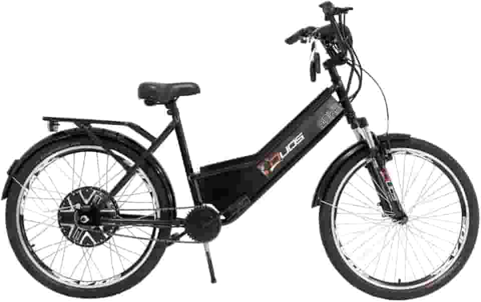 Bicicleta Elétrica Confort 800W 48V 15Ah Preta
