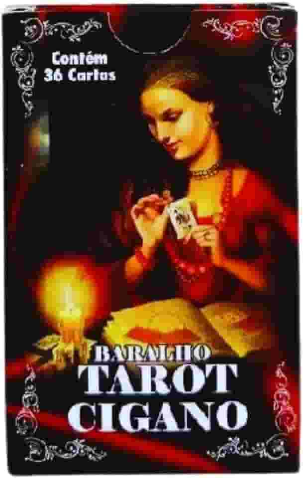 Baralho Tarot Cigano, 36 Cartas com Manual, 10,5 x 6,5 cm, Ilustrações Coloridas