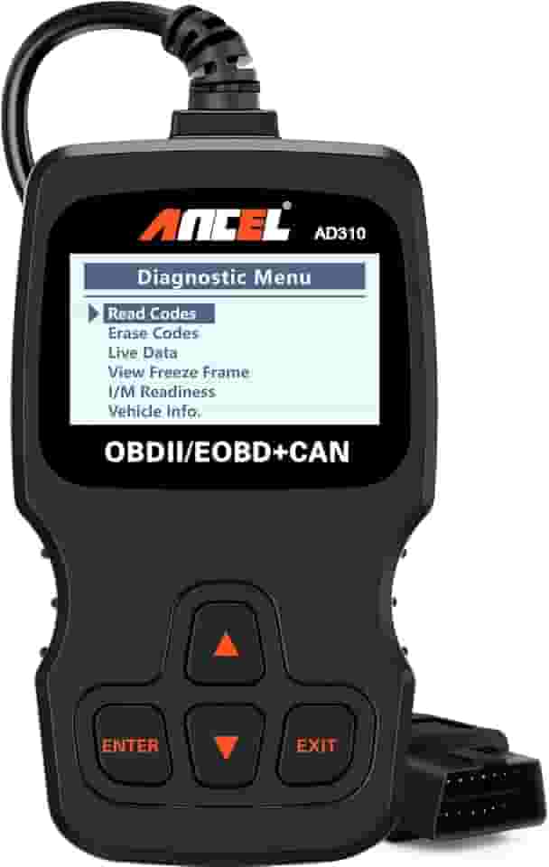 ANCEL Scanner OBD II clássico aprimorado leitor de código de falha de motor de carro leitor de código de falha CAN ferramenta de digitalização de diagnóstico - preto