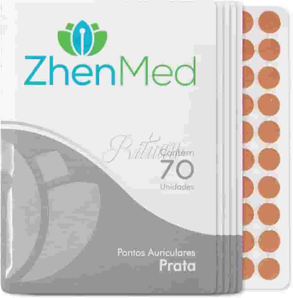 Ponto Auricular Prata 350 Pontos Zhenmed Auriculoterapia (Esparadrapo Redondo)