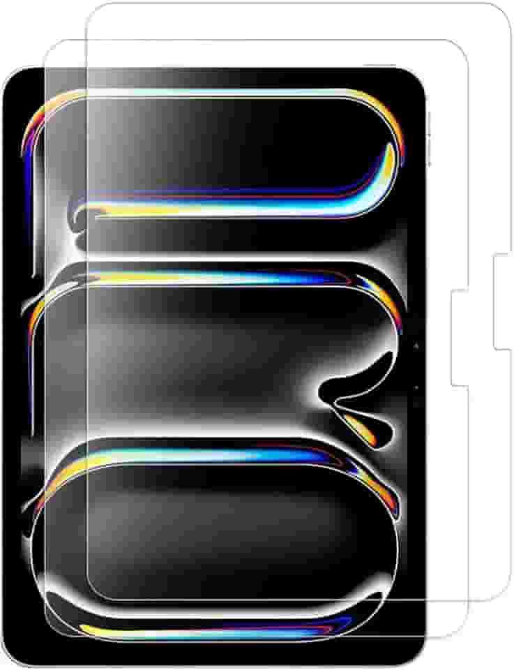 Pacote com 2 protetores de tela para iPad Pro 11 polegadas 2024 modelo M4 (5ª geração) escudo transparente de alta definição (PET), compatível com canetas Stylus, ultrarresistente, compatível com