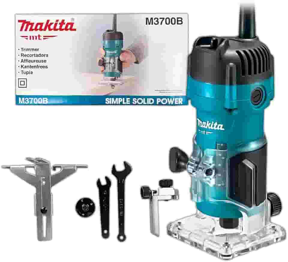 MAKITA Tupia Manual M3700B 530W 35000RPM Corte Preciso em Madeira e MDF para Marceneiro Profissional 220v