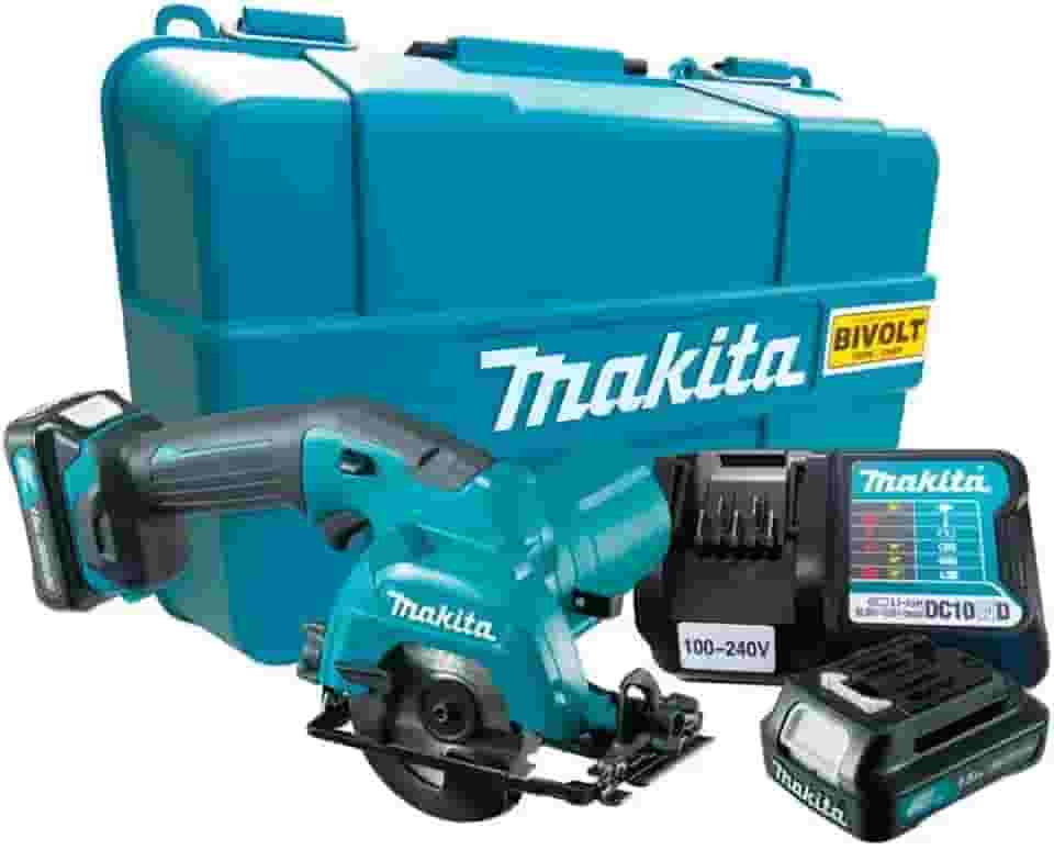 Serra Circular a Bateria 12V 85mm 2 Baterias HS301DWYE Makita