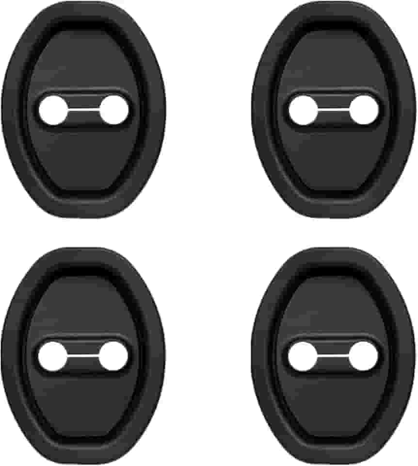4 peças de capa de silicone para fechadura de porta de carro, almofada de amortecimento de som, capa de trava de porta de carro, protetor universal de bloqueio, amortecedor de choque para travas