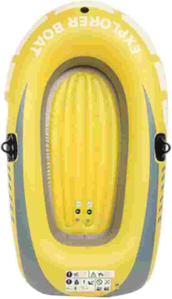 oshhni Caiaque inflável Barco de pesca inflável PVC Bote aquático Barco ao ar livre para rafting ao ar livre Pesca Rios Lagos Lagoas