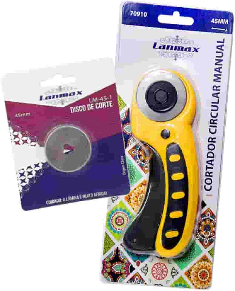Cortador Circular 45MM Tecido Papel EVA + Lãmina Extra