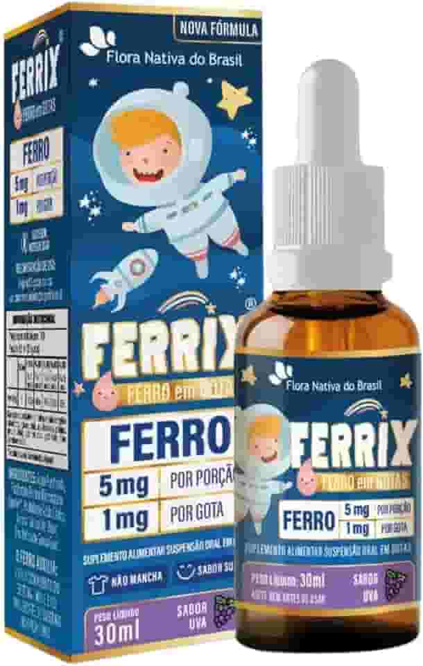 FERRIX (Ferro infantil) 30ml - Flora Nativa (Único, Uva)