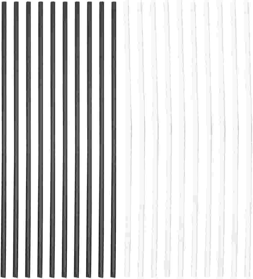 GLOGLOW Atualize o Seu Violão Com 20pcs ABS VIANÇA POSIÇÃO DE POSIÇÃO DOT - Para Iniciantes e Profissionais - White + Branco + Preto