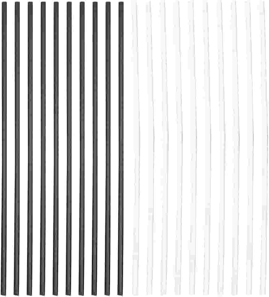 GLOGLOW Atualize o Seu Violão Com 20pcs ABS VIANÇA POSIÇÃO DE POSIÇÃO DOT - Para Iniciantes e Profissionais - White + Branco + Preto