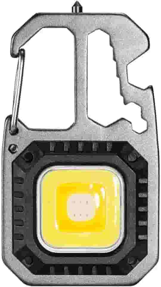 Lanterna Pequena Multifuncional Cob, 5 Modos de Luzes, à Prova D'Água com Chaves de Fenda, Abridor de Garrafas, Martelo de Vidro, Super Lanterna para Pesca, Caminhada e Acampamento [Shaolong]