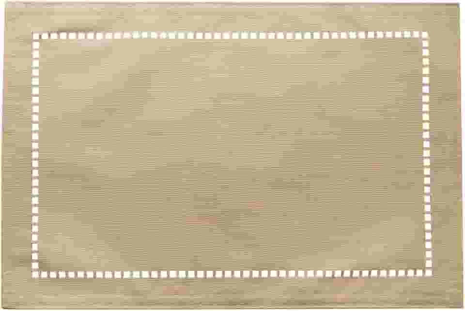 LYOR - Lugar Americano de Poliéster e Linho Lévis Bege 45cm x 30cm