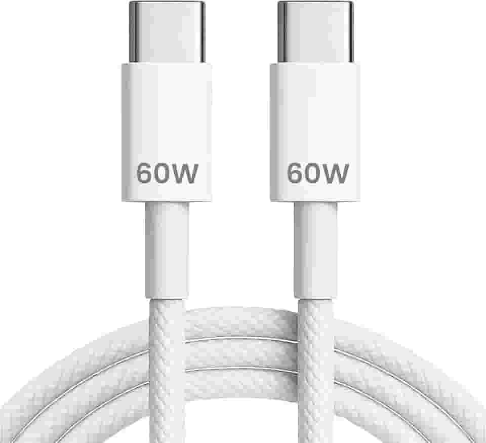 Cabo USB-C Tipo C 60w Trançado De Nylon Compativel com Iphone 15,15 Pro/Max, Iphone16,16 Pro/Max IOS/Android Certificado Premium Reforçado