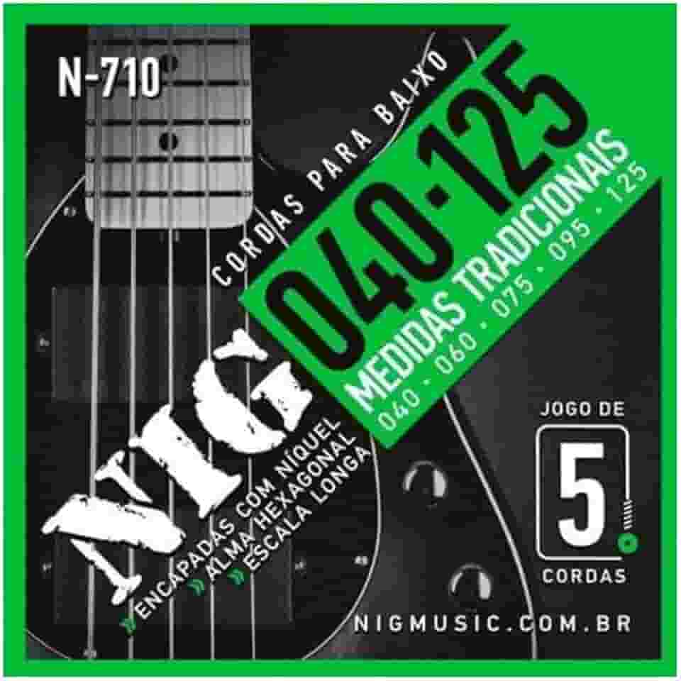 Encordoamento para contra baixo 5 cordas 040/125 n710