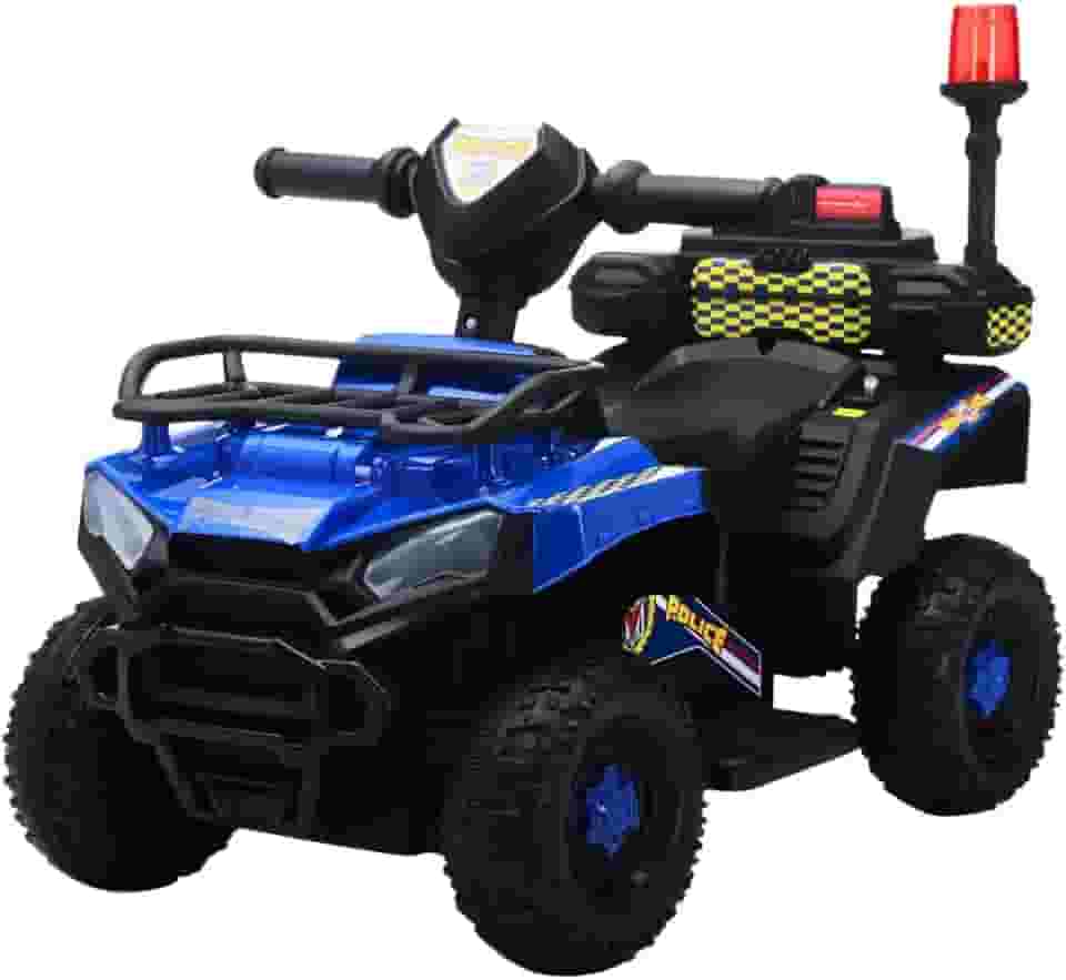 Carro Elétrico Infantil Policial 6v Frente/Ré Maxi Toys (Azul)