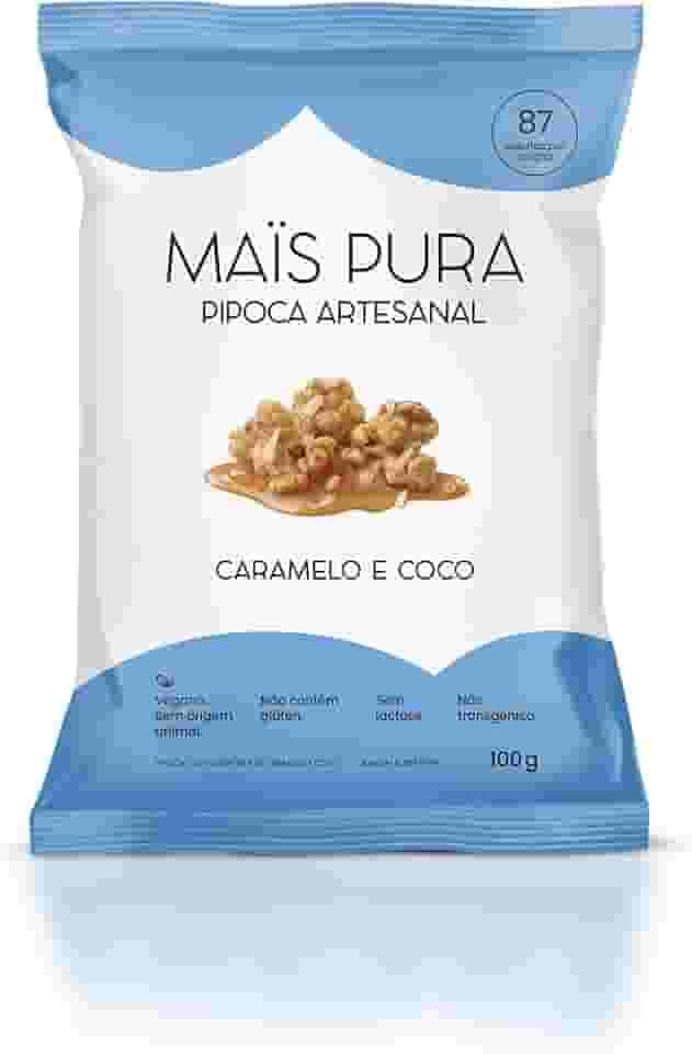 Mais Pura Pipoca Artesanal Maïs Pura Sabor Caramelo & Coco 100G