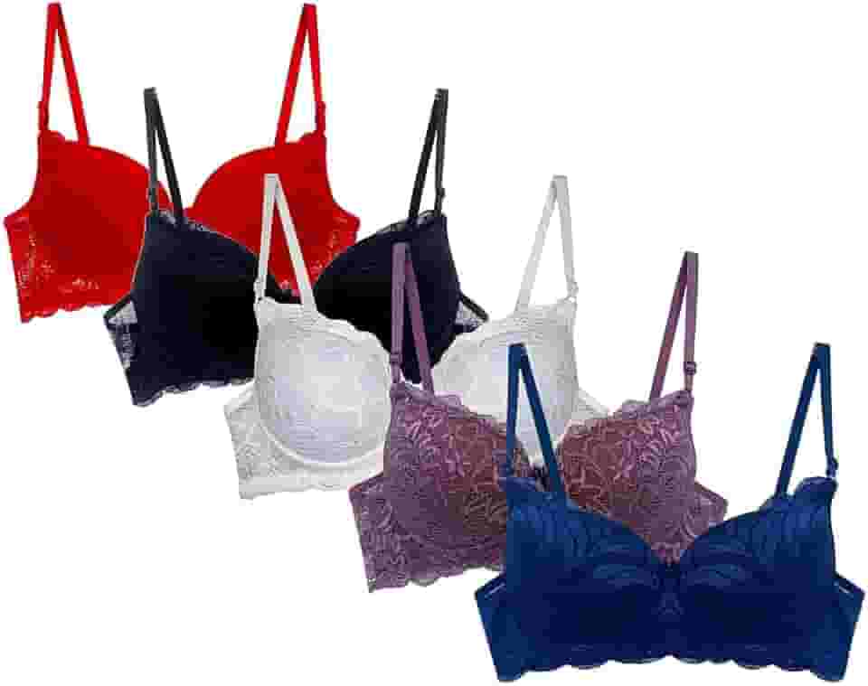 Kit 5 Sutiãs Sutian Soutien Sutien Renda Bojo