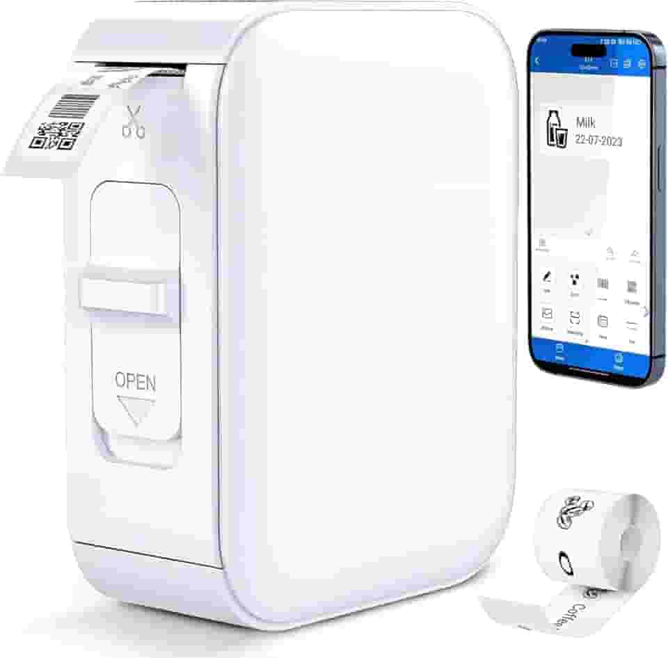 Impressora Portatil, Etiquetadora Adesiva, Impressora Termica, Impressora Termica Etiquetas, Etiquetadora, Mini Lmpressora de Etiquetas, Bluetooth