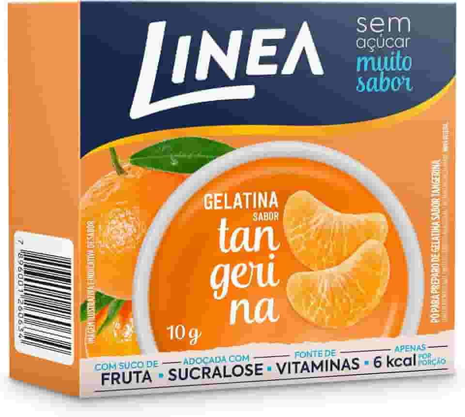 Linea Gelatina em Pó Sabor Tangerina 10g