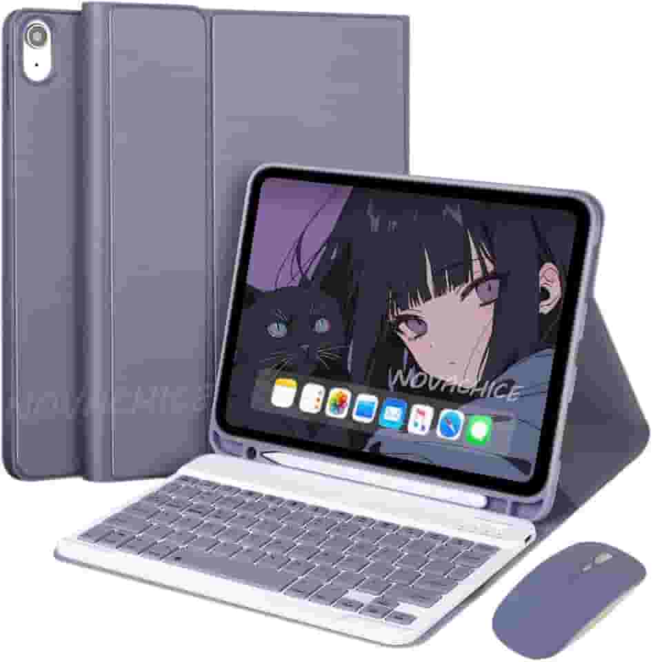 Capa Para Tablet, Capa + Mouse e Teclado Magnético Bluetooth Destacável Para IPad 9ª/ 8ª /7ª Geração