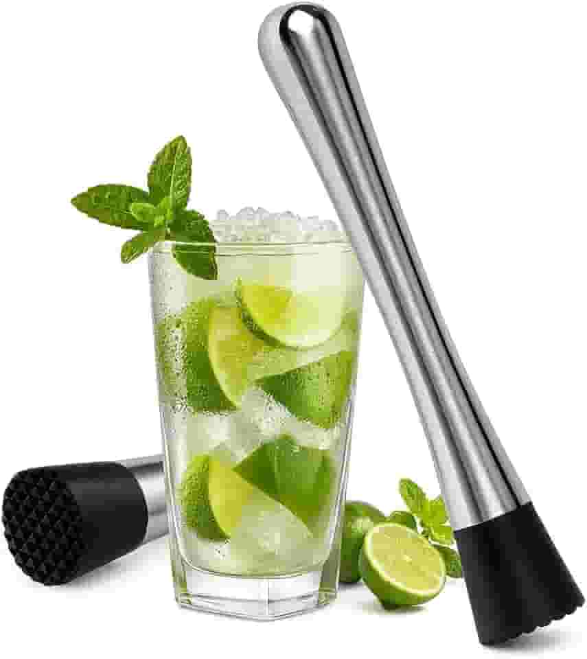 Socador de Drinks Yab em Metal para Caipirinha e Drinks Amassador de Frutas para Bar e Cozinha Design Resistente Alta Durabilidade Ideal para Copos e Preparos de Drinks