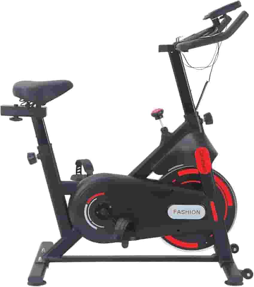 Bicicleta Ergométrica Spinning Silenciosa com Roda de Inércia 10Kg, Ajuste de Intensidade e Monitor Digital – Bike de Exercício Profissional, Ideal para Exercícios em Casa - Cardio Fitness e Emagrecimento