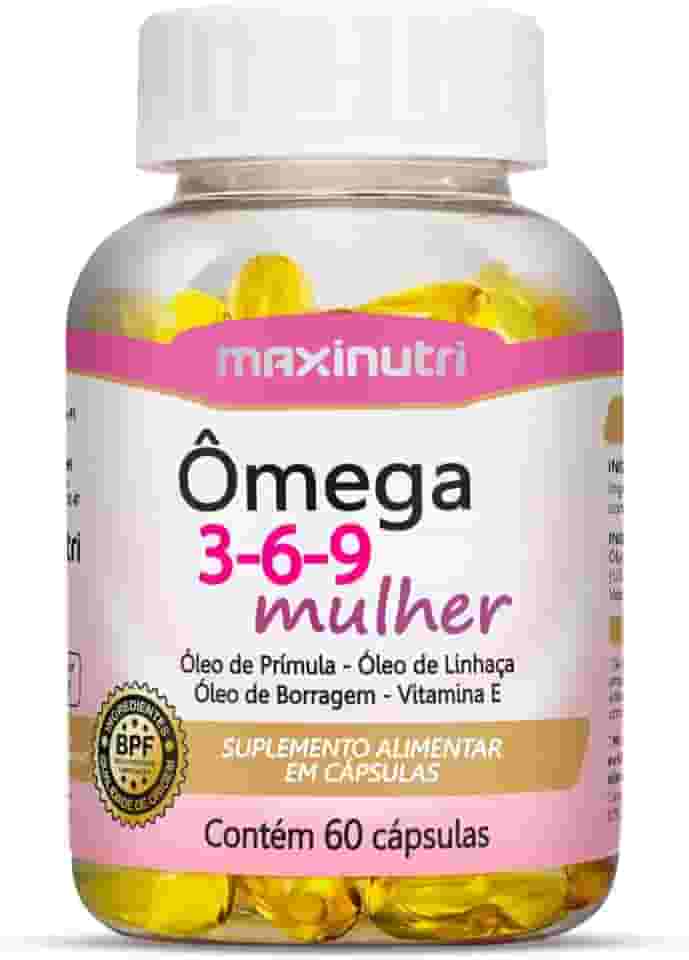 Maxinutri Ômega 3/6/9 Mulher (Linhaça/Prímula/Borragem/Vit.E) - 60 Cáps.