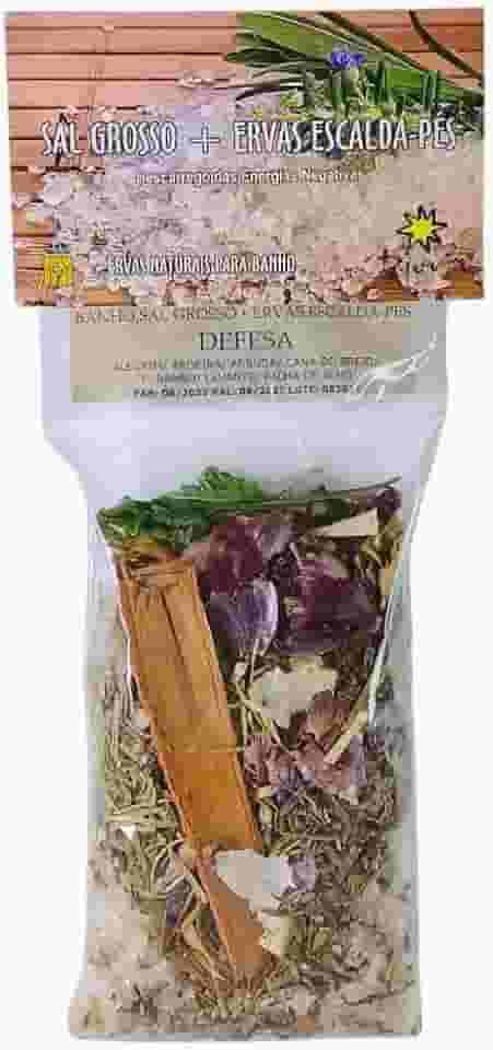 Banho Sal Grosso + Ervas Escalda Pés Defesa Emb.180g