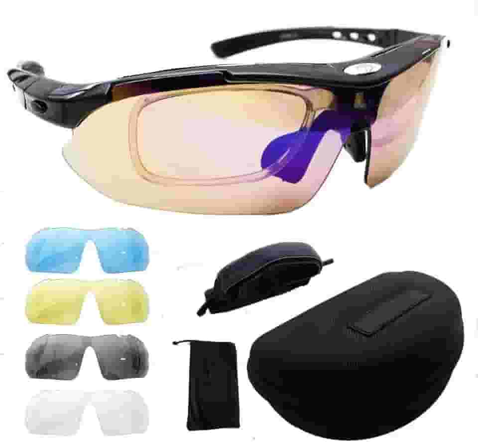 Kit Óculos Ciclismo Bike 5 Lentes Suporte Grau Ciclista